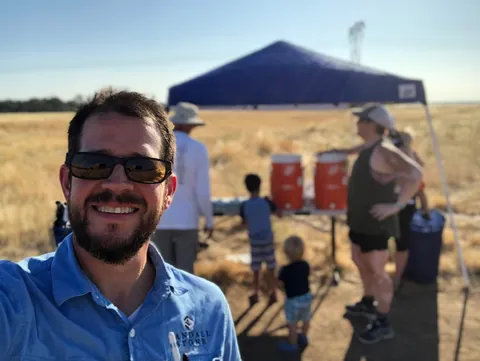 Community Aid Station Selfie