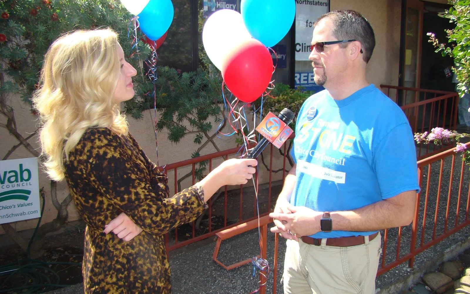 Randall Stone during a 2016 campaign television interview