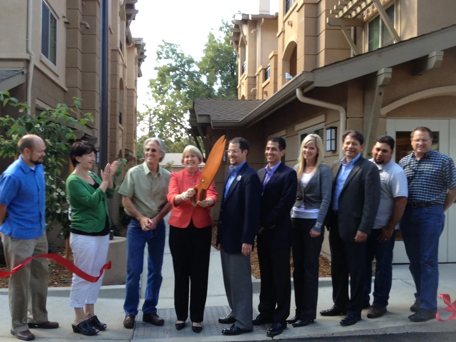 Bidwell Park Apartments ribbon cutting