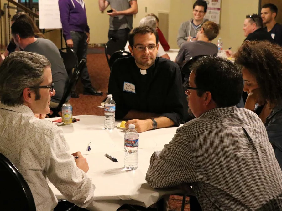 Post-meeting discussion following an LGBTQ+ performance