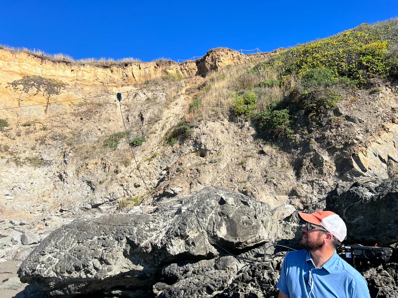 K6RCS amateur-radio field operation on the Pacific Ocean at Westport, California
