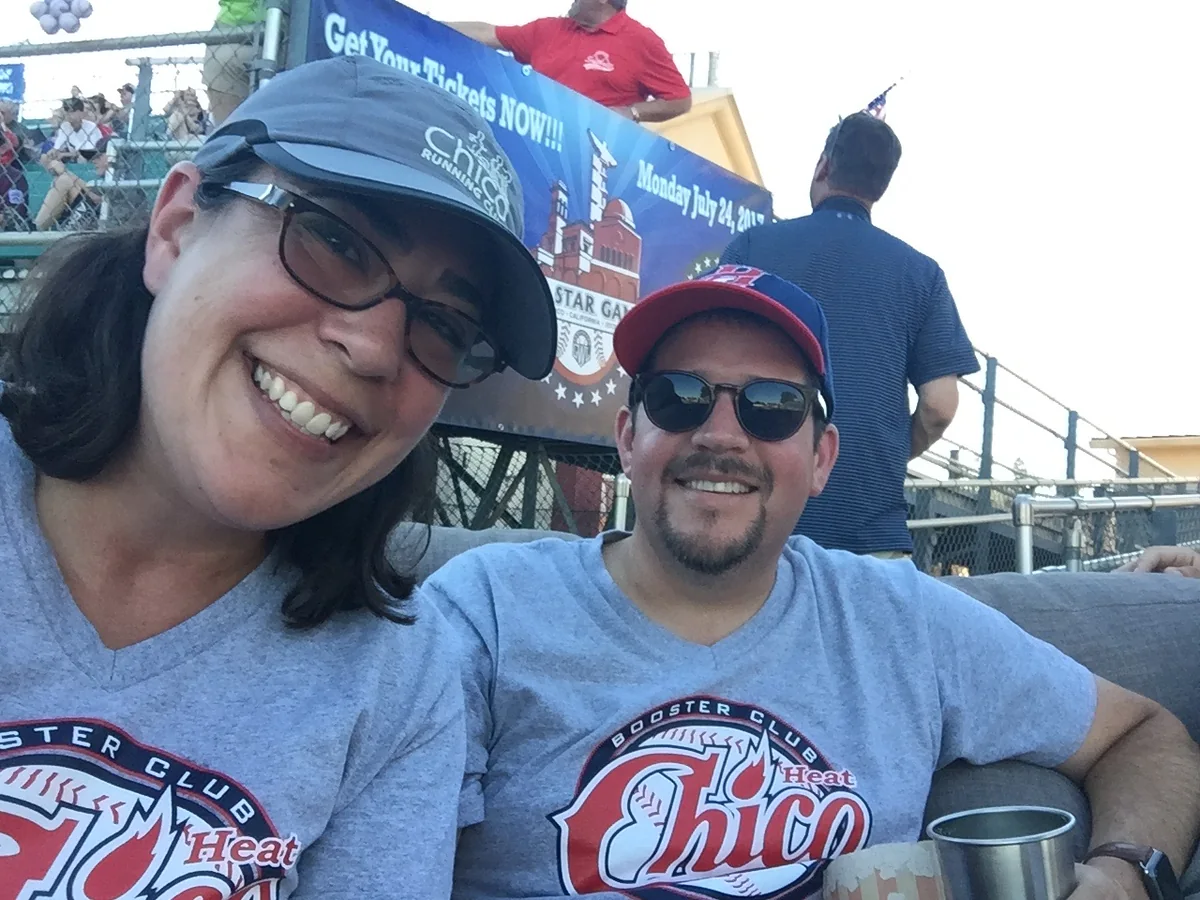 Chico Heat Booster Club Krista and Randall as Heat Boosters.