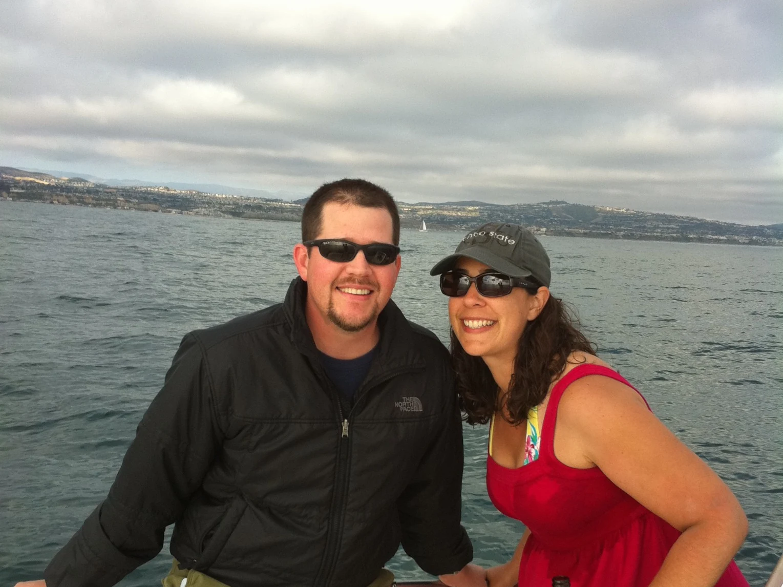 Krista and Randall Stone together on a boat during an earlier trip