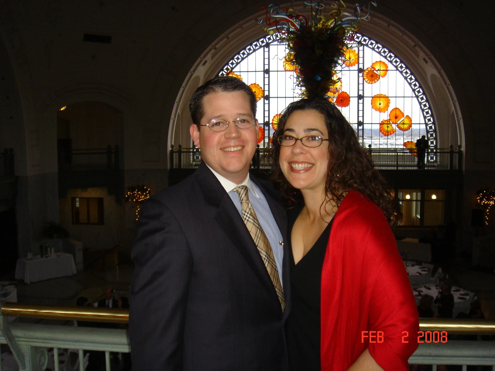 Krista and Randall Stone dressed for an event in February 2008