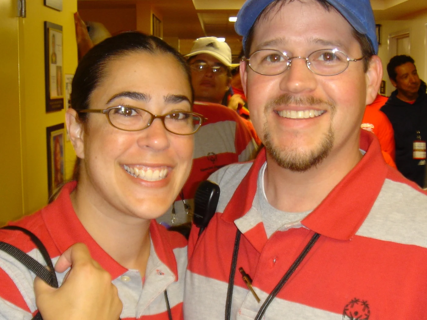 Krista and Randall Stone together in Special Olympics Butte County shirts in June 2008