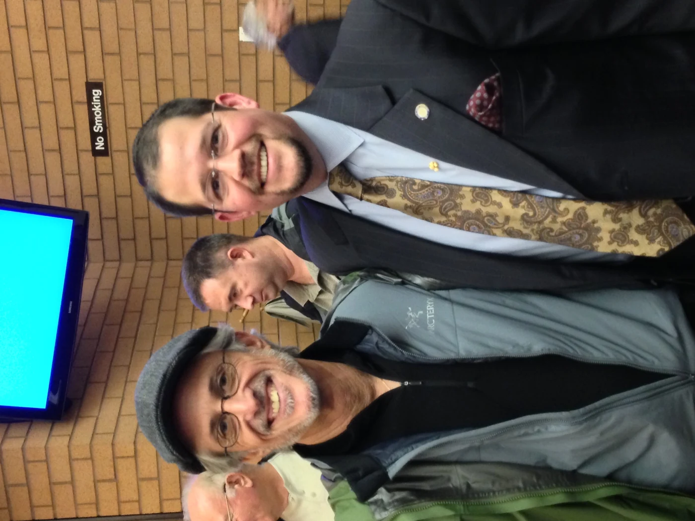 Randall Stone with Tom Nickell at the 2016 swearing-in