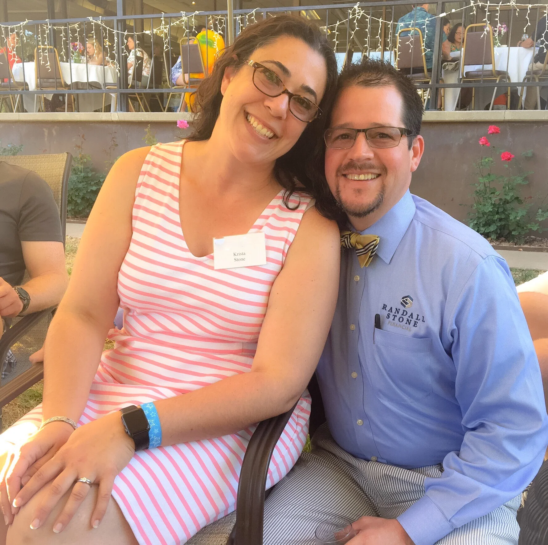 Krista and Randall Stone at the League of Women Voters of Butte County Annual Wine Tasting