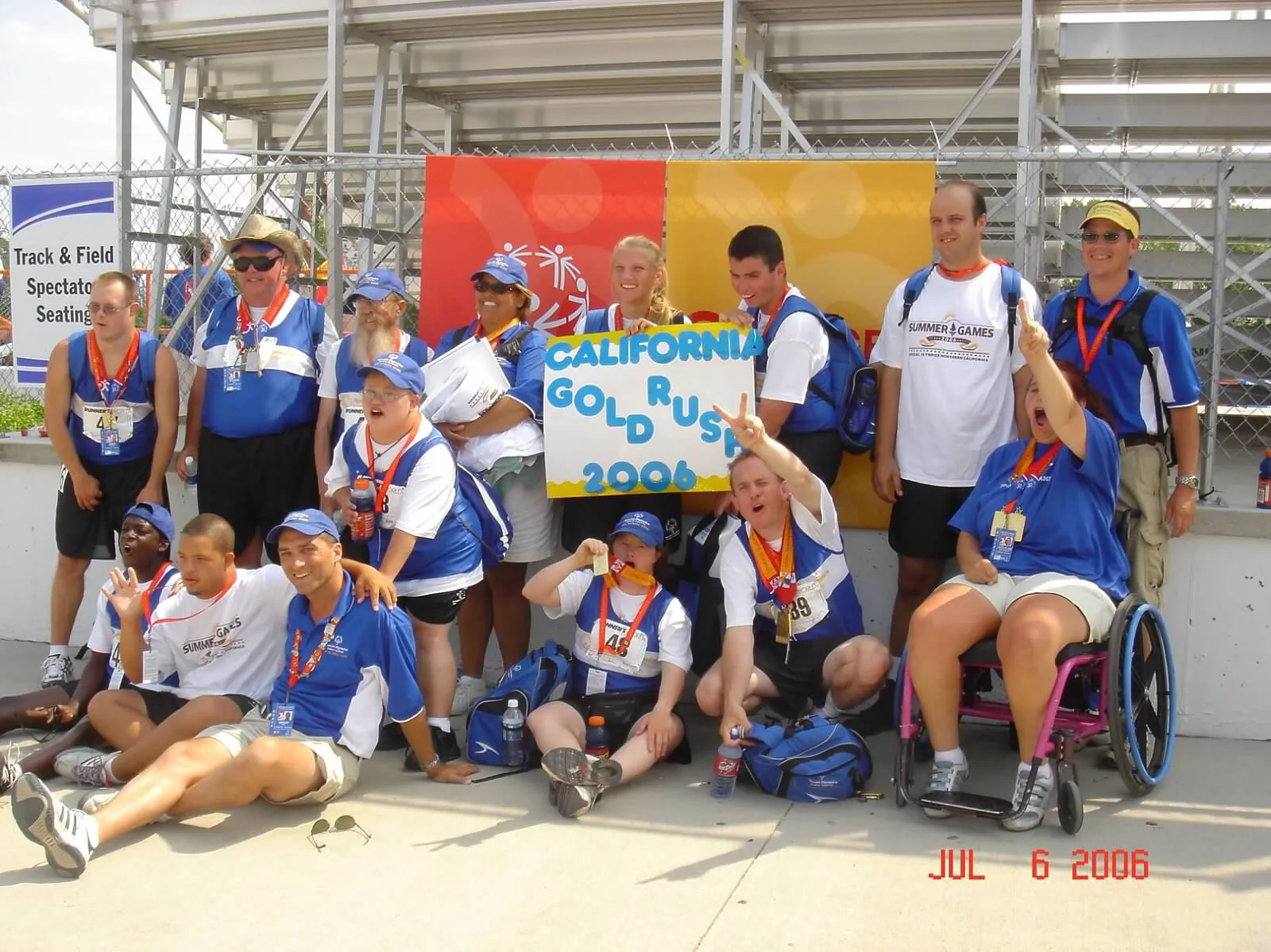 Special Olympics track-and-field coaching at the 2006 USA National Games
