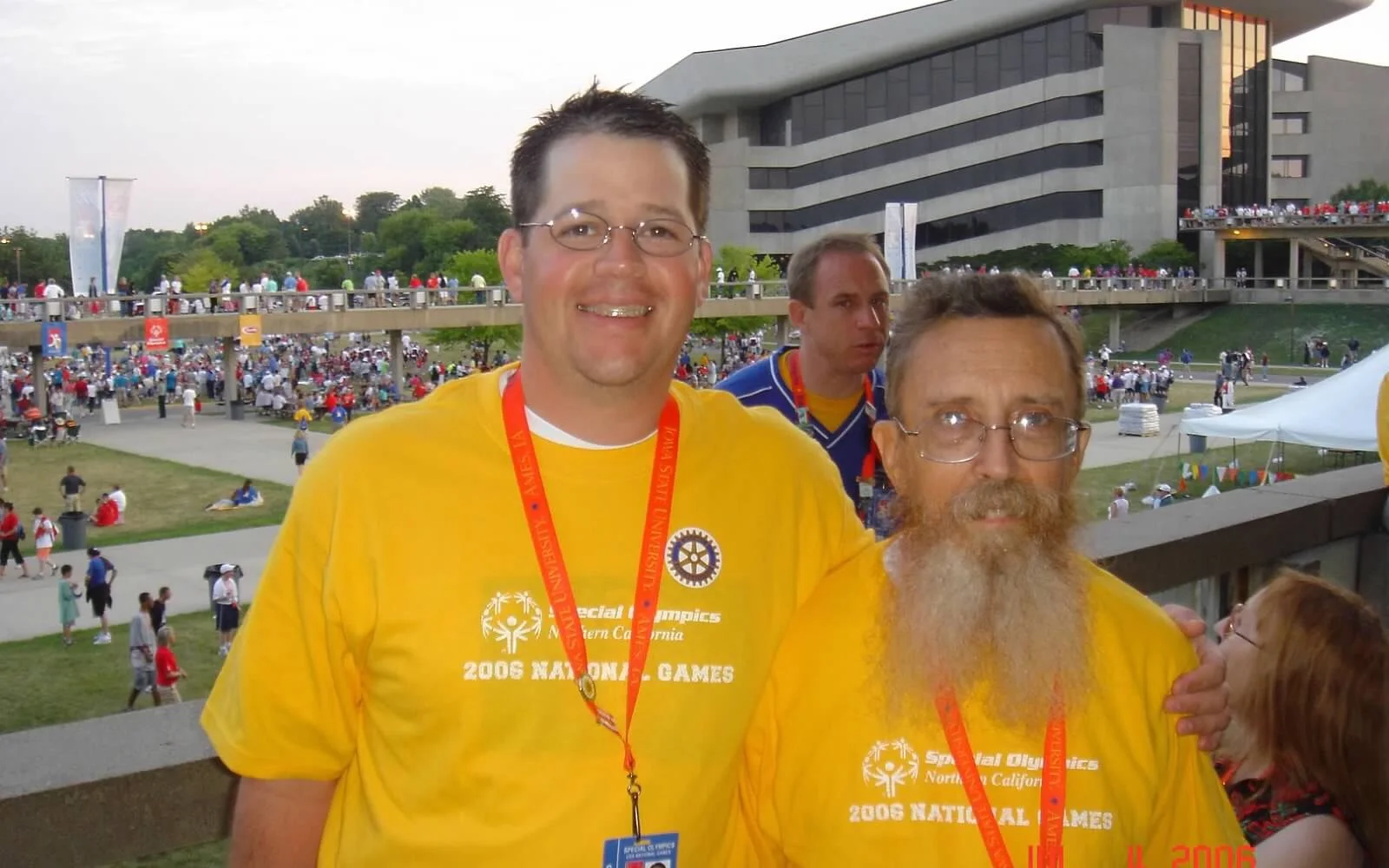 Two Special Olympics Northern California participants at the 2006 National Games