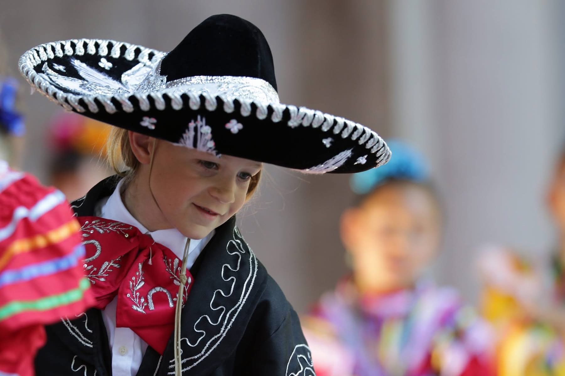 Karden Stone in black charro attire and sombrero